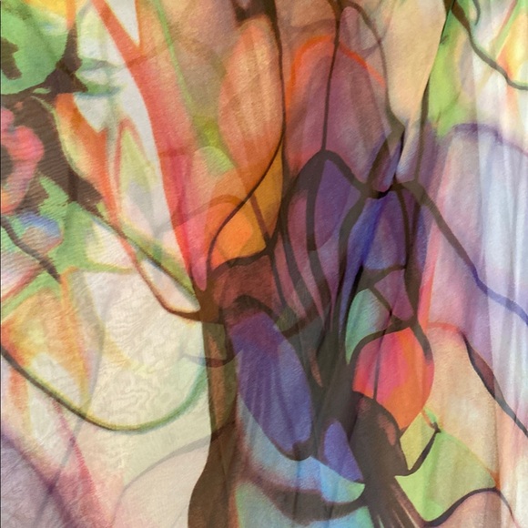 Colorful A-Line Maxi Skirt - Picture 6 of 8